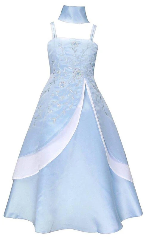 Robe trapèze sans manches à fente latérale et sequins