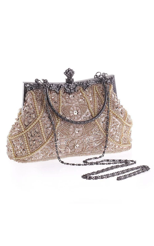 Klassische Perlenhandtasche
