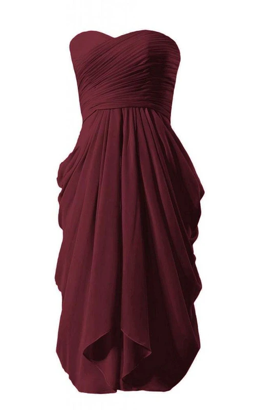 Robe bustier en mousseline avec corsage froncé