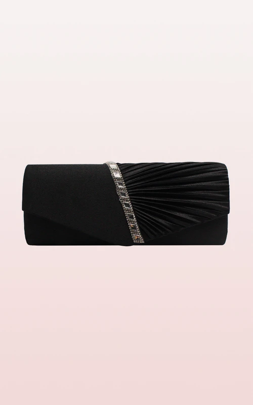 Strass-Satin-Clutch