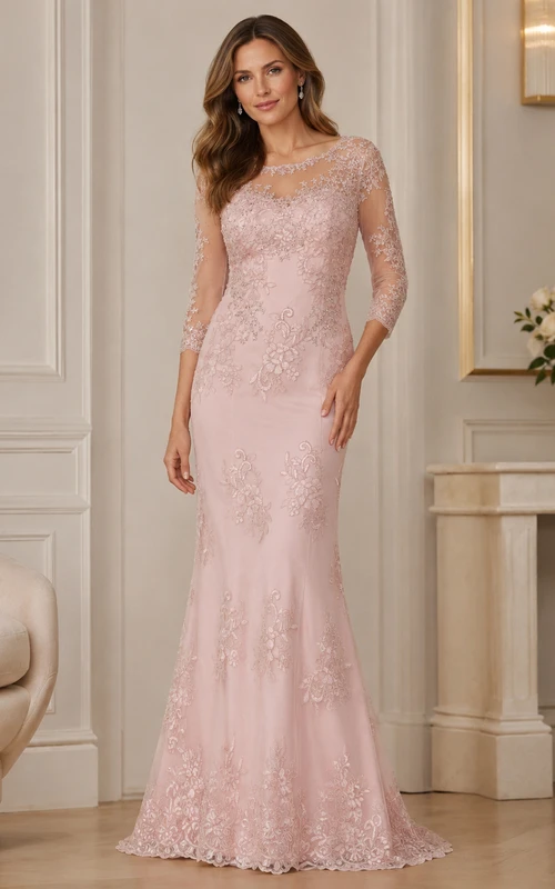 Vestido sencillo de satén estilo tubo para la madre de la novia con apliques.