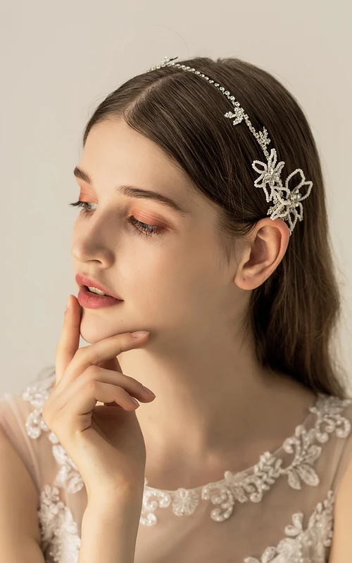 Glitzernde Strass-Stirnbänder im koreanischen Stil