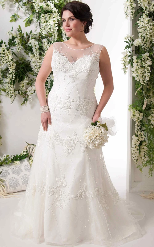 Glamuroso vestido de novia de Tracy