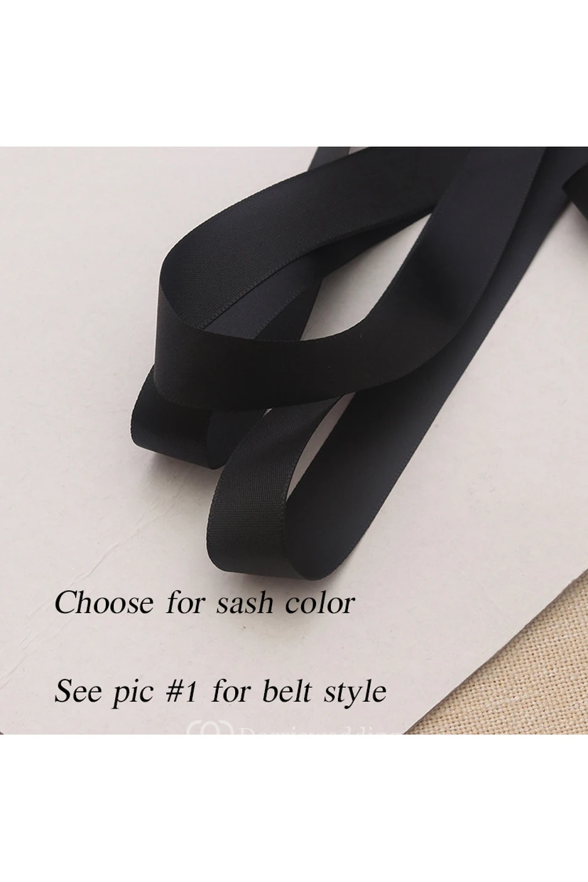 Fancy Satin Belt With Beading view 4