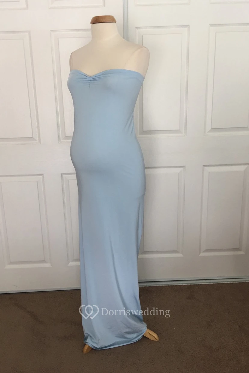 Robe fourreau sans manches en jersey à décolleté cœur view 2