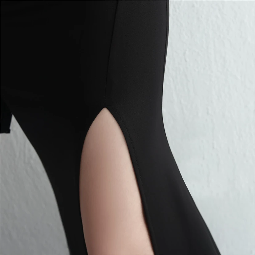 Satin-Kleid, schmal geschnitten, schulterfrei, lang, für festliche Anlässe wie Dinnerpartys, Hochzeiten oder Ausstellungen von Automodellen view 19