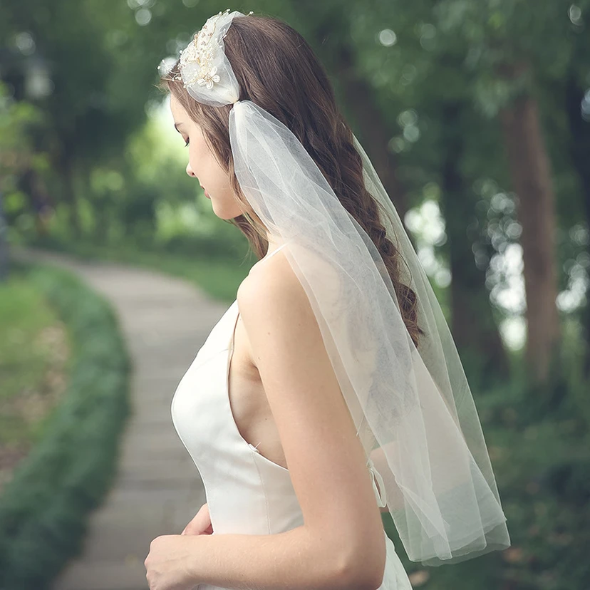 Handmade Elegant Veils with Beads view 4