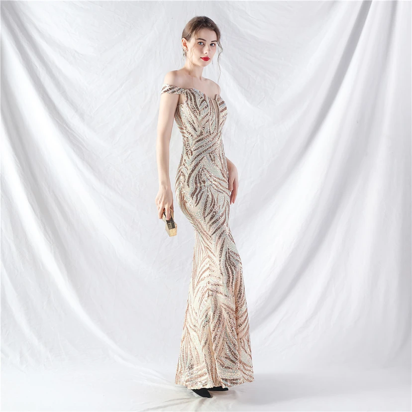 Palace Herringbone Waist Vest High-End Evening Dress view 14
