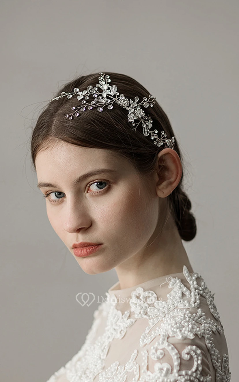 Shining Rhinestone Bridal Hair Headband view 2