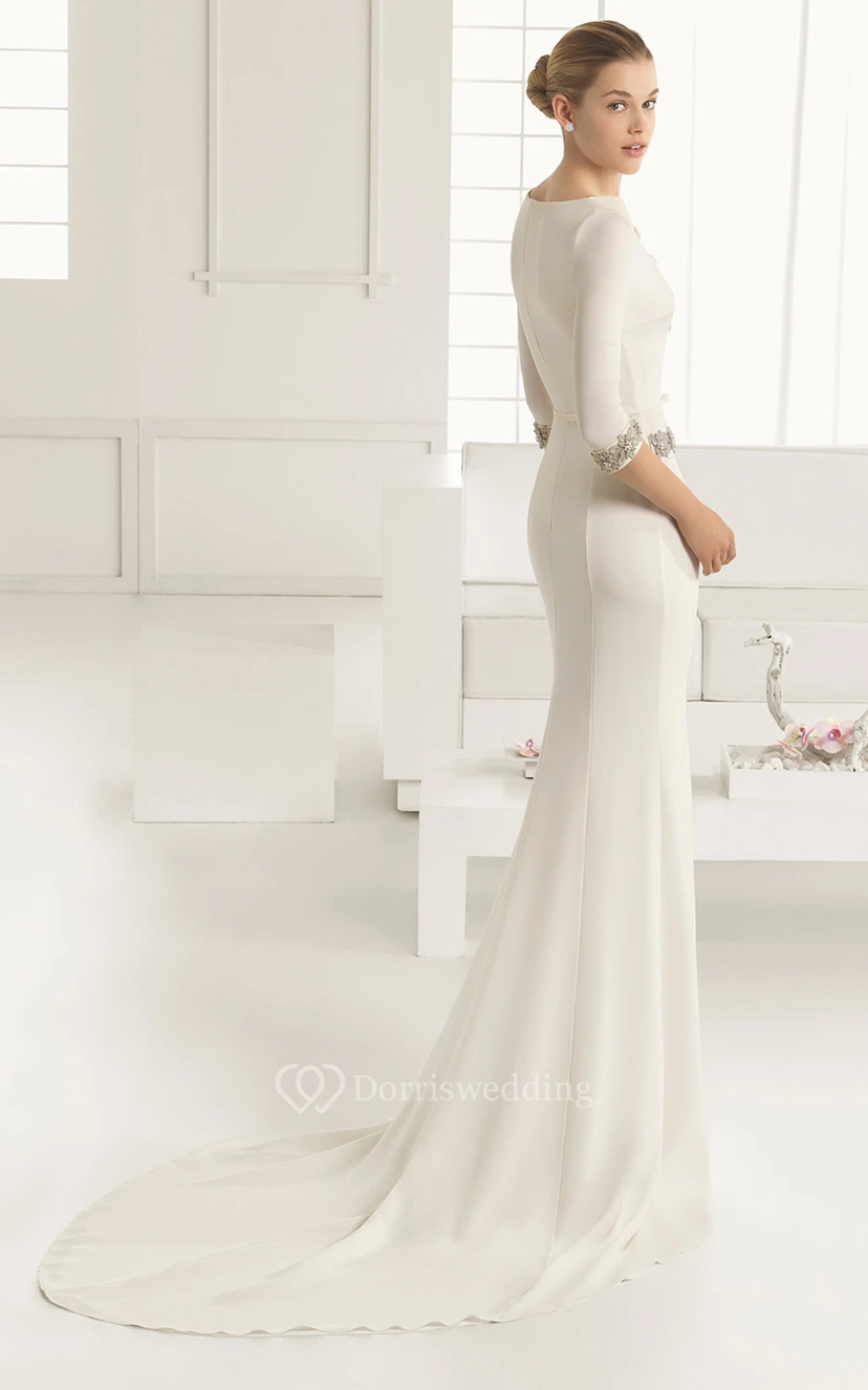 Specail Designed Elegant Sheath With Slim Belt view 3