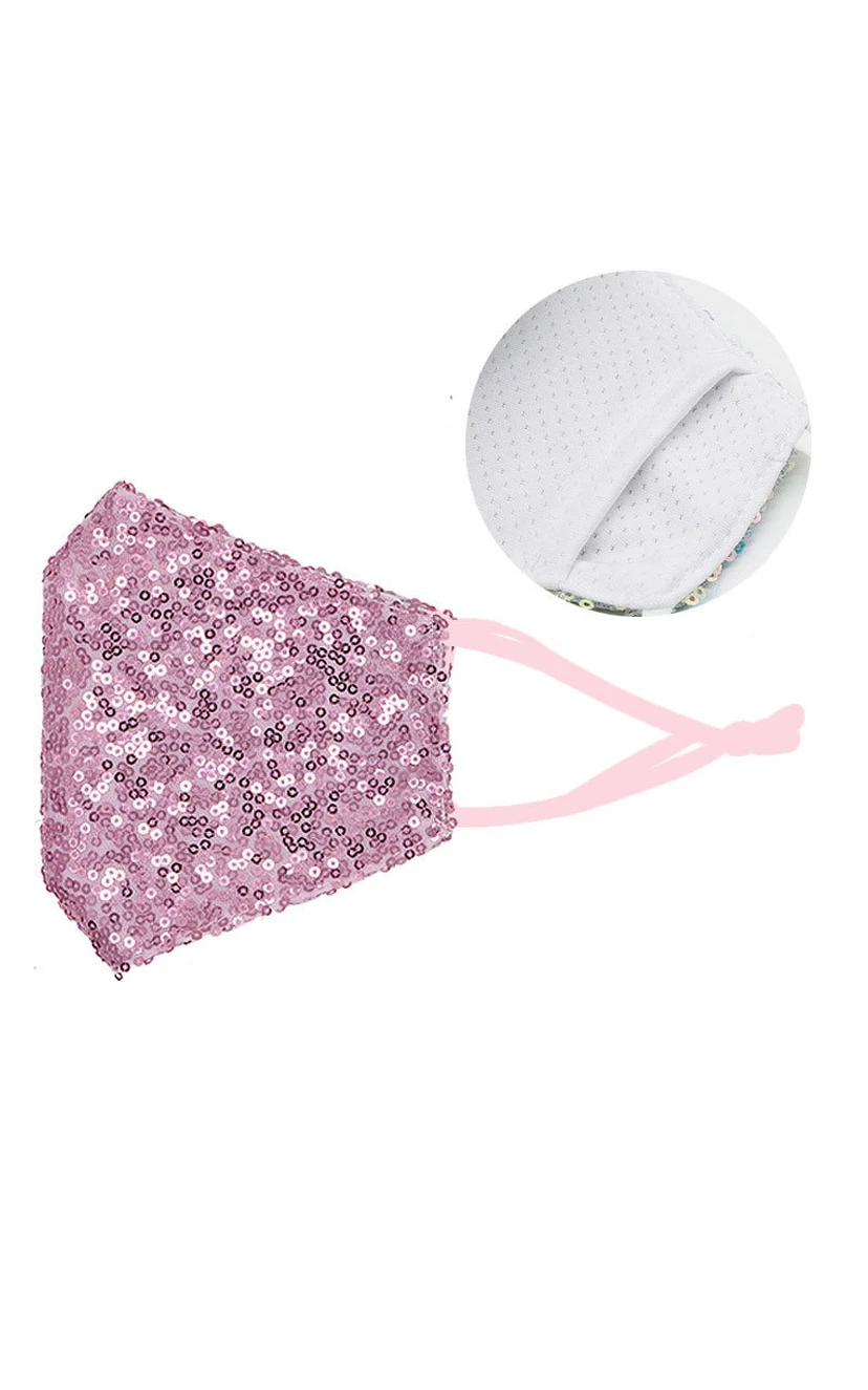 Non-Medical Cotton Sequins Face Masks view 7