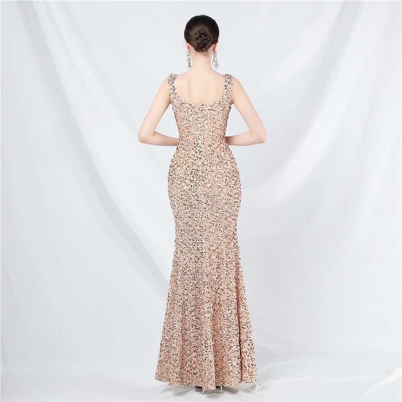 Robes de soirée longues à sequins faites main, magnifiques pour femmes et célébrités view 33