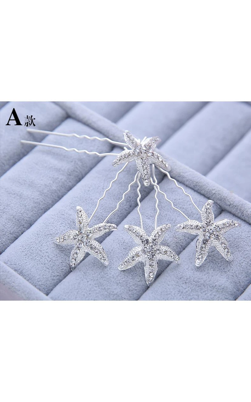 Bride Jewelry Rhinestone Headdress Hairpin Jewelry view 6