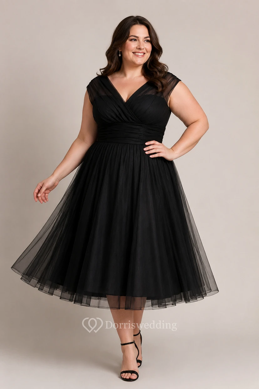 Charming Bow Detail Chiffon Ball Gown view 9