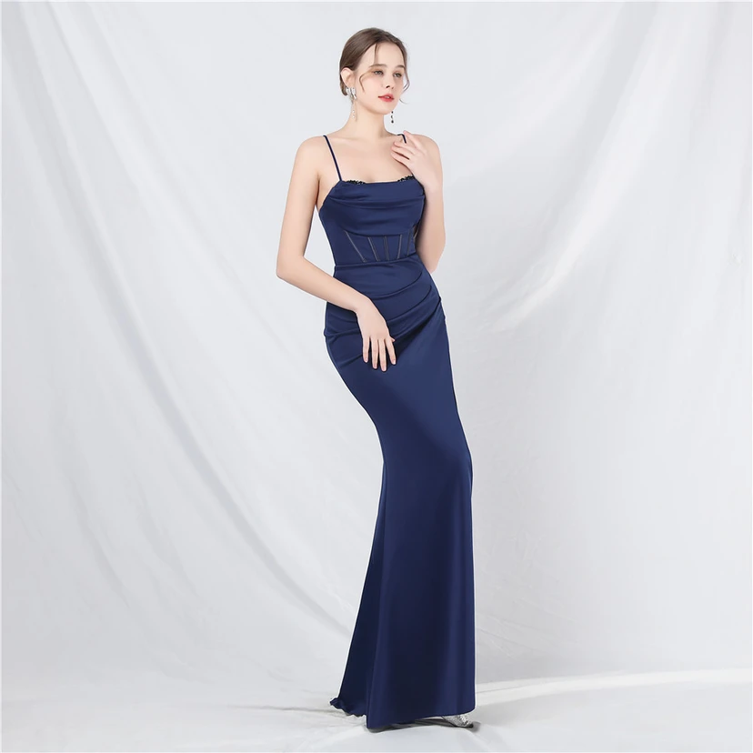 Palace Fishbone Weste, Taillenbesatz, aufwendige Perlenstickerei, Tube-Top, Strumpfhalter, High-End-Abendkleid view 58