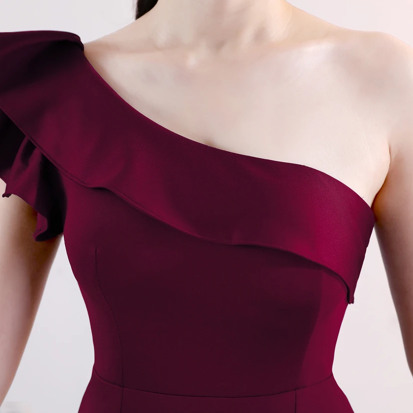 Vestido de noche elegante y distinguido para banquetes, color rosa, largo, sexy y ajustado, estilo cola de pez. view 30