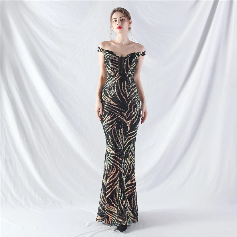 Palace Herringbone Waist Vest High-End Evening Dress view 51