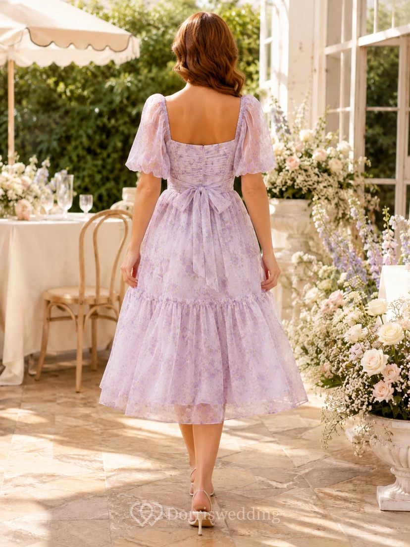 Vestido de noche largo hasta el suelo, de satén liso y corte recto con escote en V, color rosa empolvado view 2