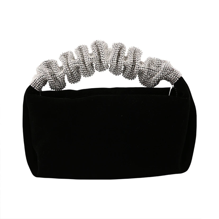 Simple Beaded Handbag with Zipper view 4