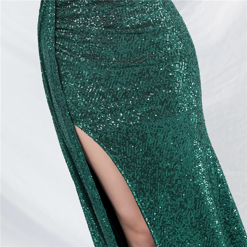 Cross-Border Dress Sequined Ribbon Long Evening Dress view 36