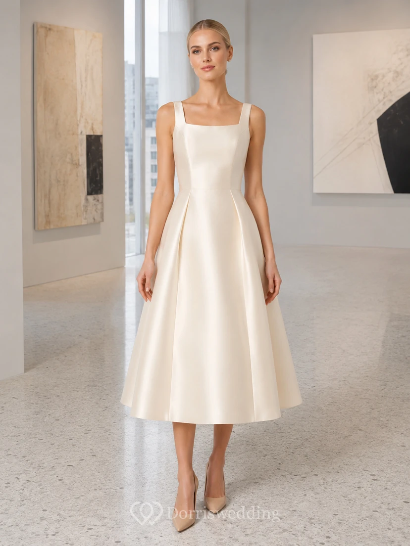 Champagne Refined Chiffon Sheath V-neck Knee Length Cocktail Dress