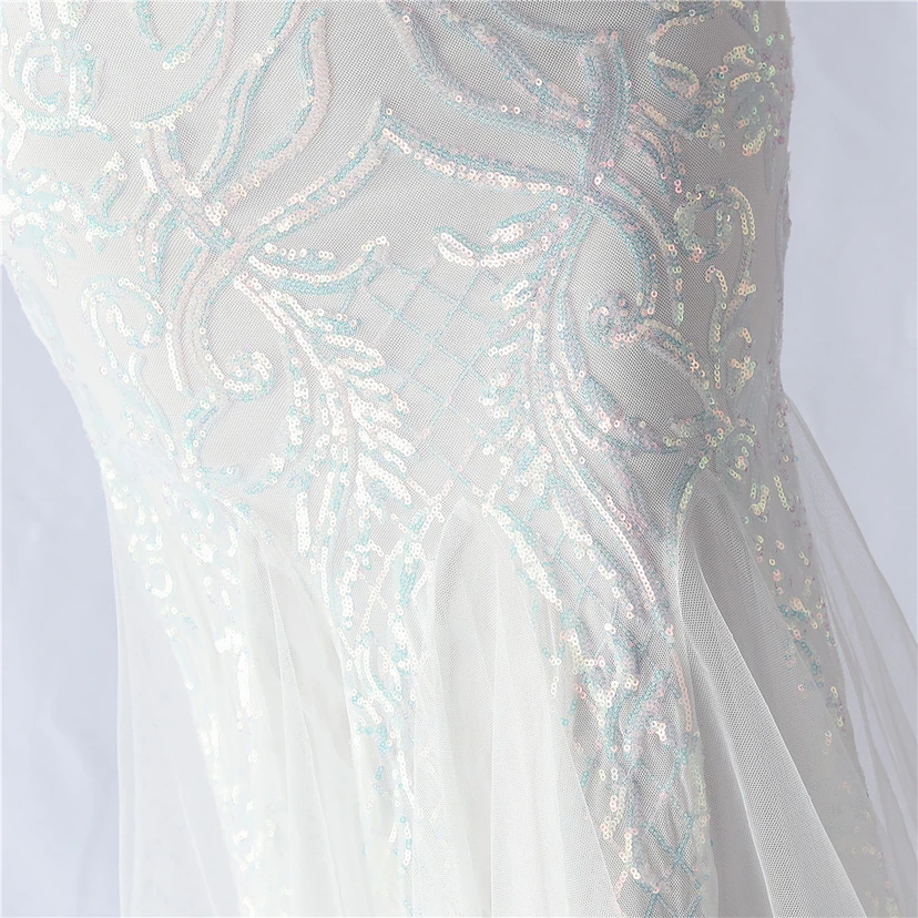 Robe de soirée haut de gamme en maille perlée et ornée de perles, modèle 3034. view 72