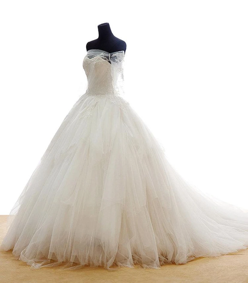 Tulle A-Line Sweetheart Sleeveless Dress With Lace-Up Back view 2