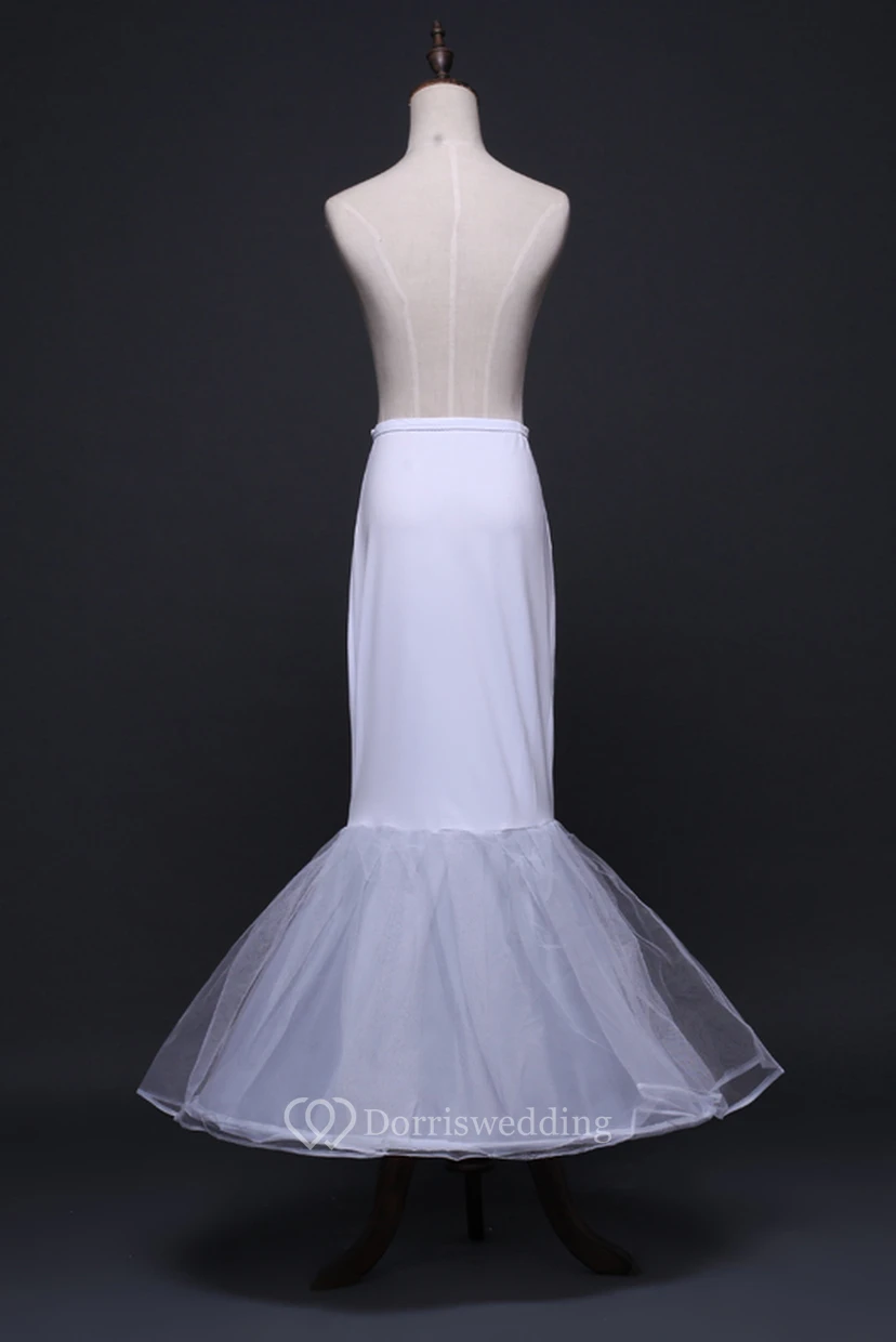 New Fishtail Tulle Petticoat with Elastic Belt Mesh Tulle Trailing Bone Wedding Dress Accessories view 3