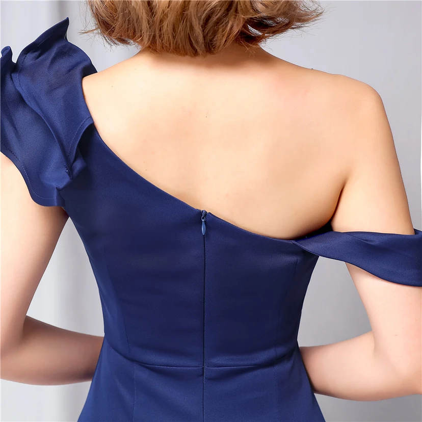 Sechsfarbiges, einseitig schulterfreies Abendkleid für festliche Anlässe, langes, elegantes, figurbetontes und sexy Meerjungfrauenkleid view 30
