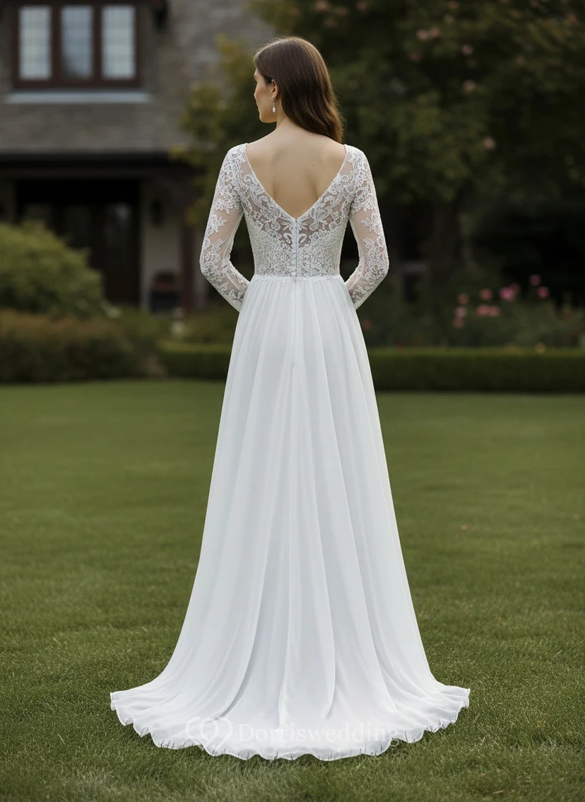 Vintage Style Western Elopement Dress view 2
