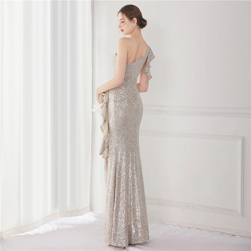 Fairy Dream Celebrity Party Party Evening Sexy Long Slim Toast Bride view 32