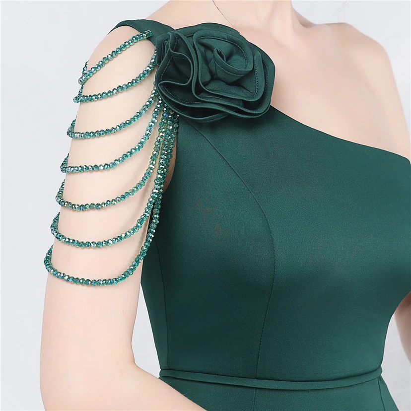 Craft Beading Flower Dinner Wedding Celebration Car Model Long Evening Dress view 47