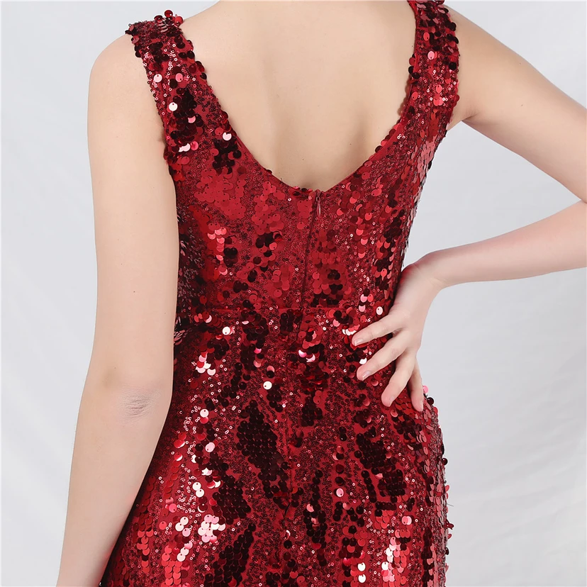 Robe de soirée longue à sequins irisés, nouvelle création view 55
