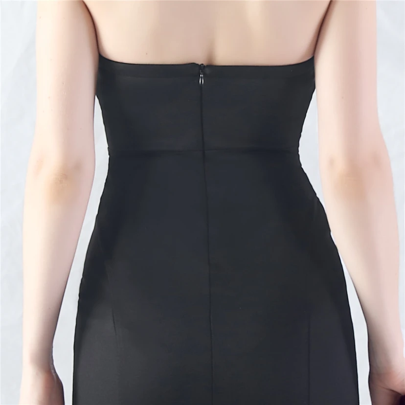 Craft Dress Sexy Off-Shoulder Wrapped Chest Satin Evening Dress view 55