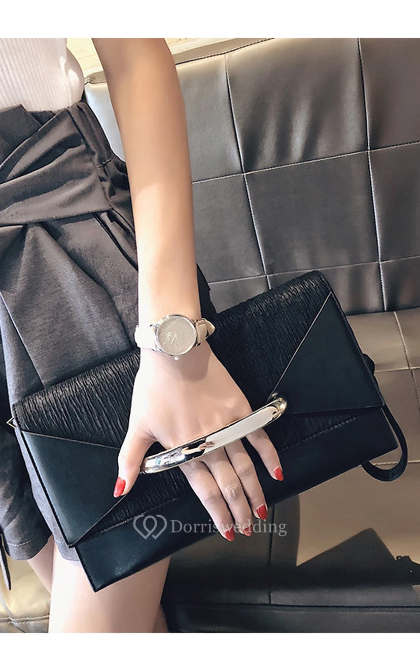 Refined Zipper PU Clutch view 4