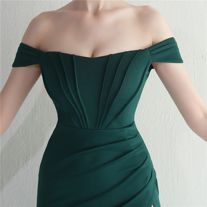 Cross-Border Supply schulterfreies, einseitig schulterfreies Kleid mit Schlitz für Nachtclub, Hochzeit oder Abendessen view 35