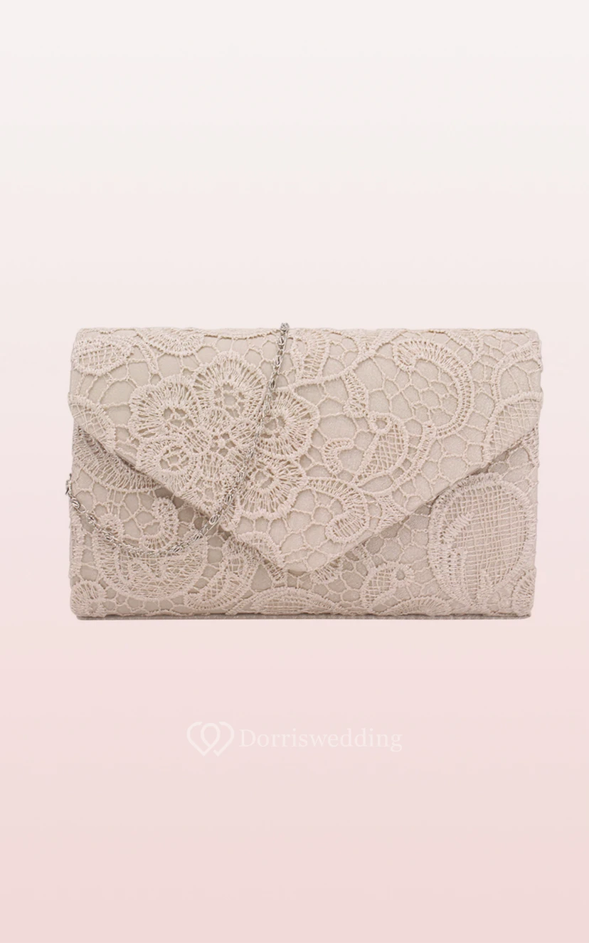 Lace Clutch with Flower view 6