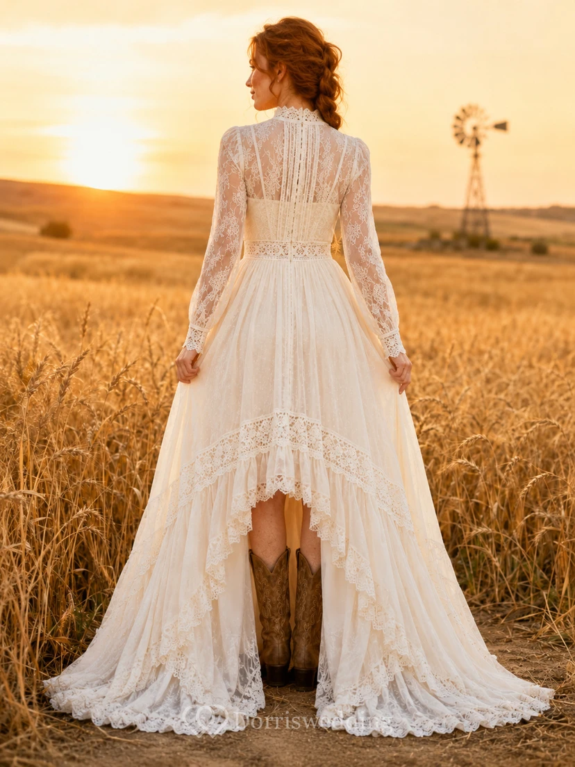 Robe de mariée de maternité à bretelles spaghetti, décolleté cœur, coupe trapèze, en tulle, avec traîne view 2