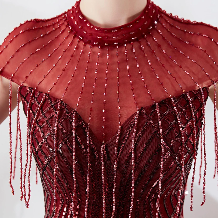 Abendkleid Frühling Langes Meerjungfrauen-Schlankes Bankettkleid für Damen view 7