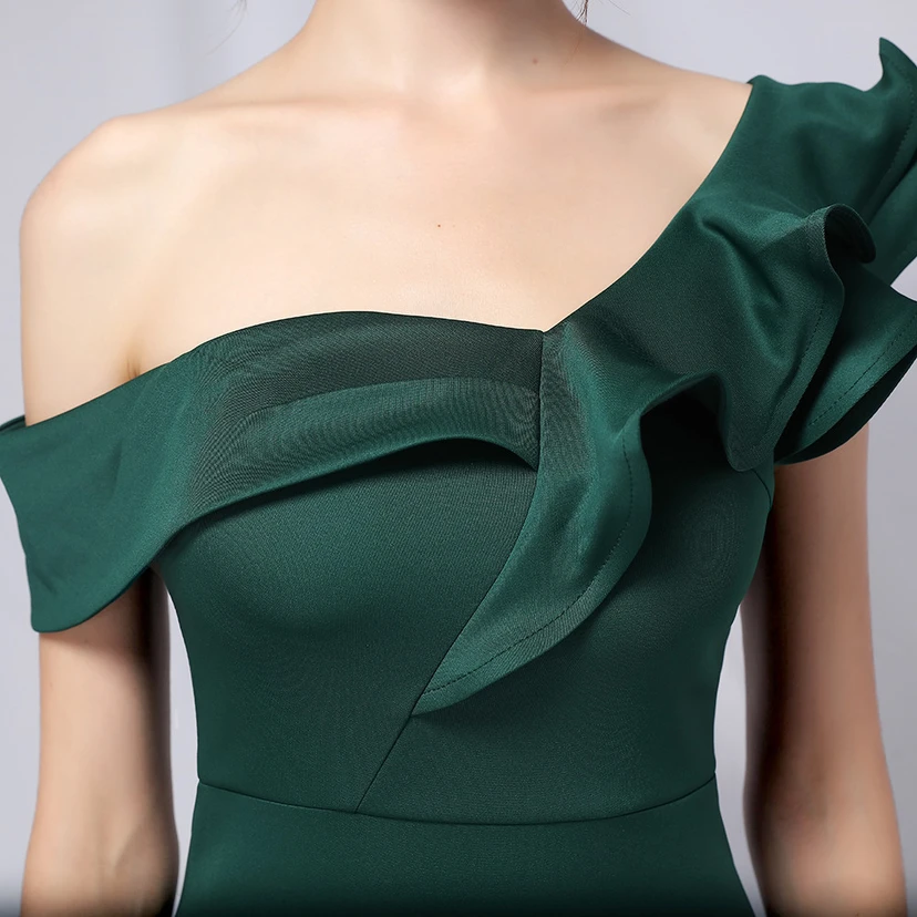 Sechsfarbiges, einseitig schulterfreies Abendkleid für festliche Anlässe, langes, elegantes, figurbetontes und sexy Meerjungfrauenkleid view 9