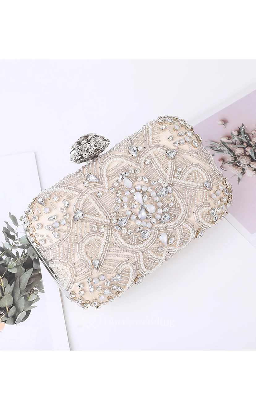 Appliqued Crystal Clutch view 3