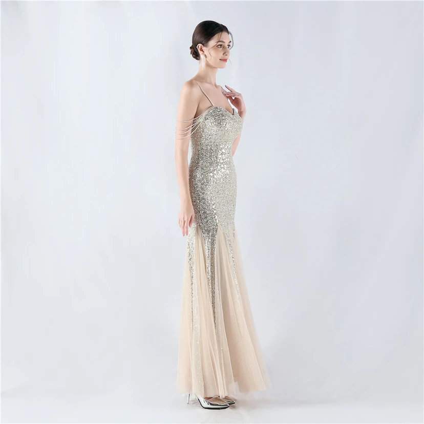Création de perles, de sequins et de tulle pour une robe de soirée, spectacle, animateur, réunion annuelle view 34