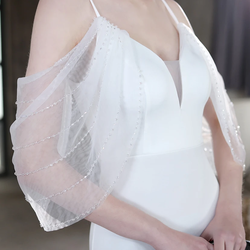 Toast Dress Bride Long Sling Thank You Banquet Slim Fishtail Skirt Wedding Car Model Exhibition Dress view 18