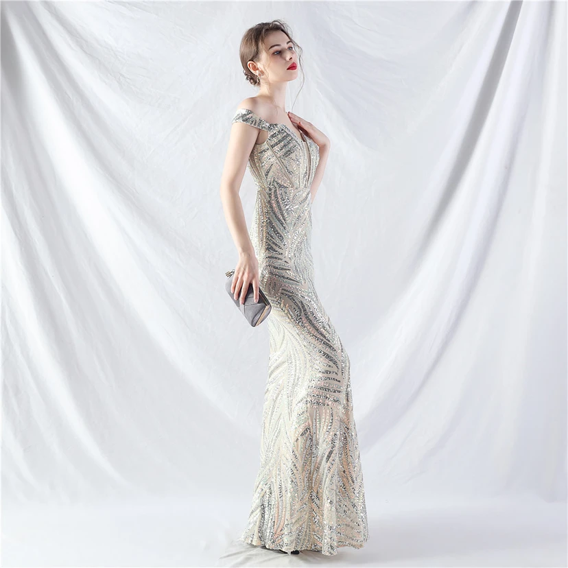 Palace Herringbone Waist Vest High-End Evening Dress view 44