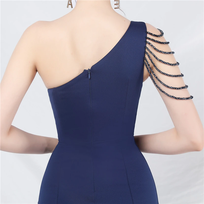 Craft Beading Flower Dinner Wedding Celebration Car Model Long Evening Dress view 5