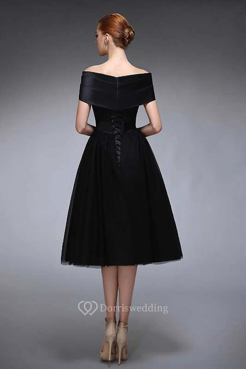 Vestido negro de Audrey Hepburn | Atuendo de Desayuno con diamantes | Vestido de cóctel formal vintage de los años 50 view 9