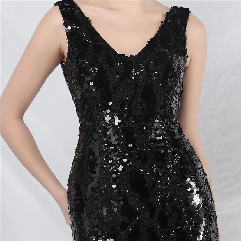 Robe de soirée longue à sequins irisés, nouvelle création view 16