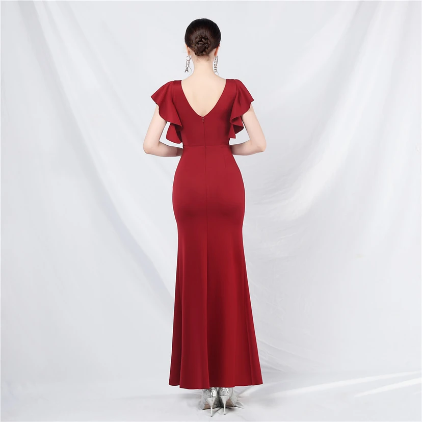 Wedding Celebration Exhibition Car Model Long Dress Skirt view 46