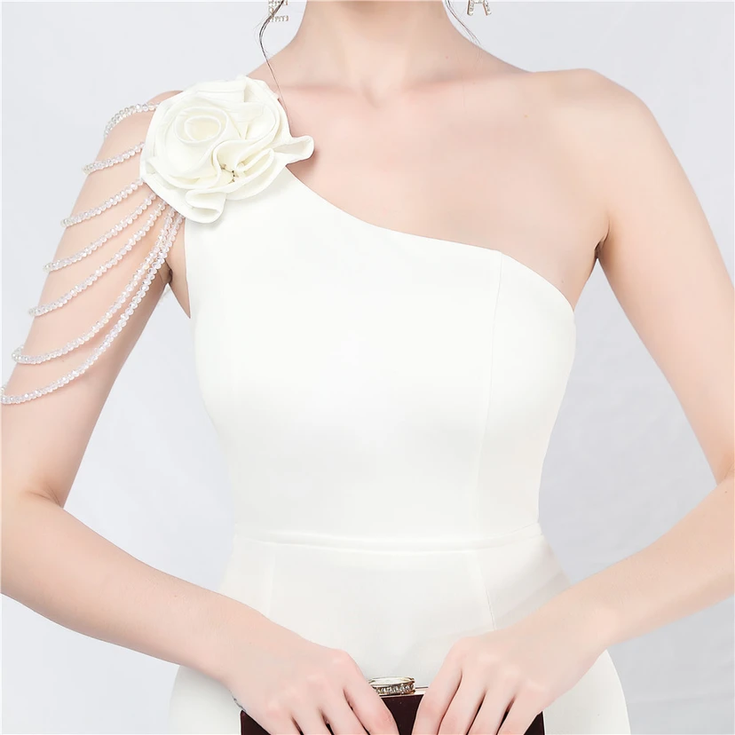 Craft Beading Flower Dinner Wedding Celebration Car Model Long Evening Dress view 26