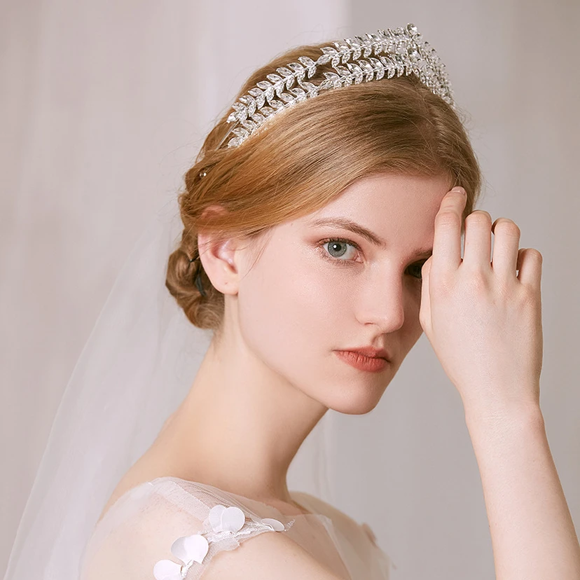 Royal Princess Rhinestone Bridal Crown view 2